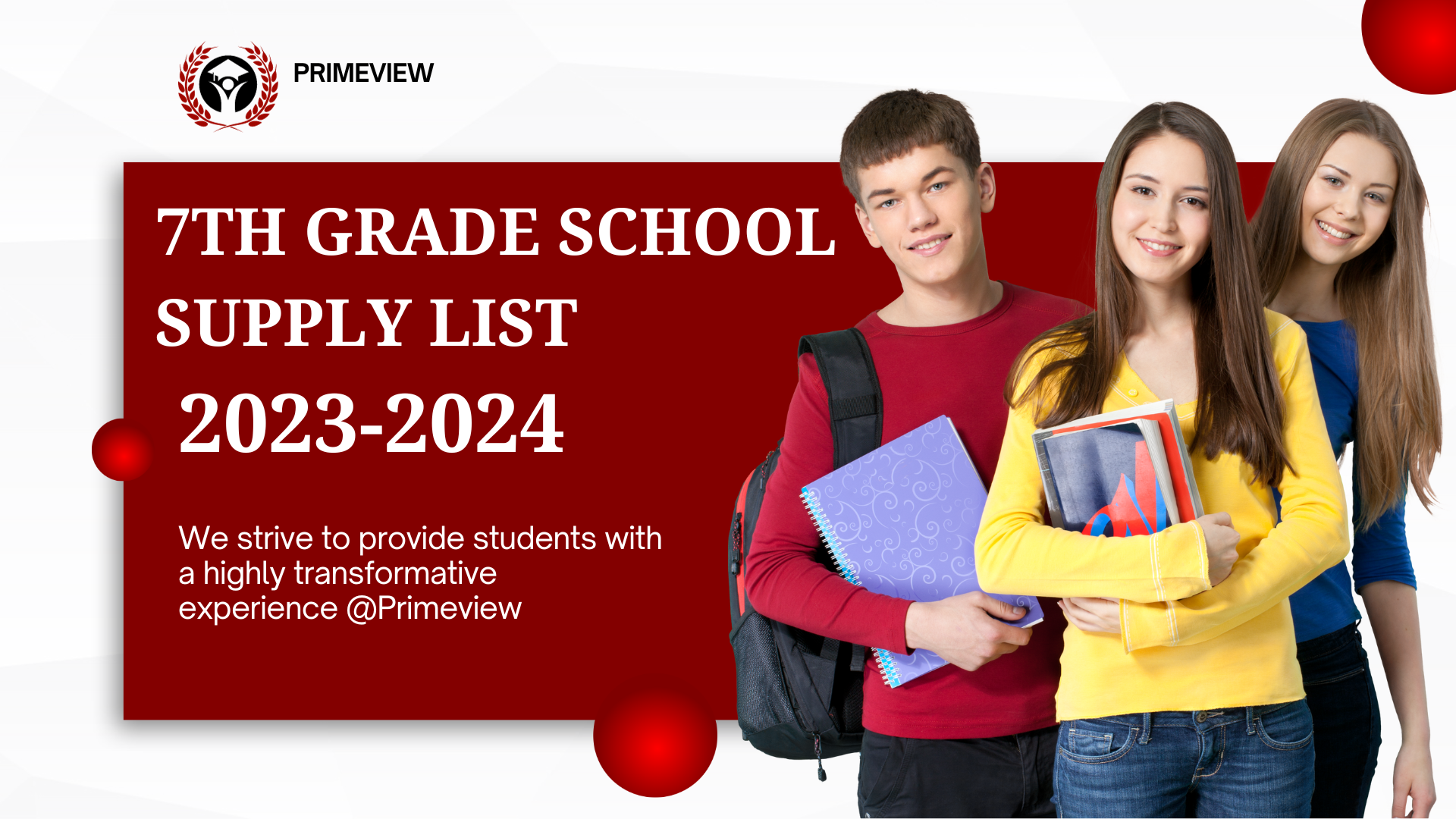 7th grade school supply list 2023-2024